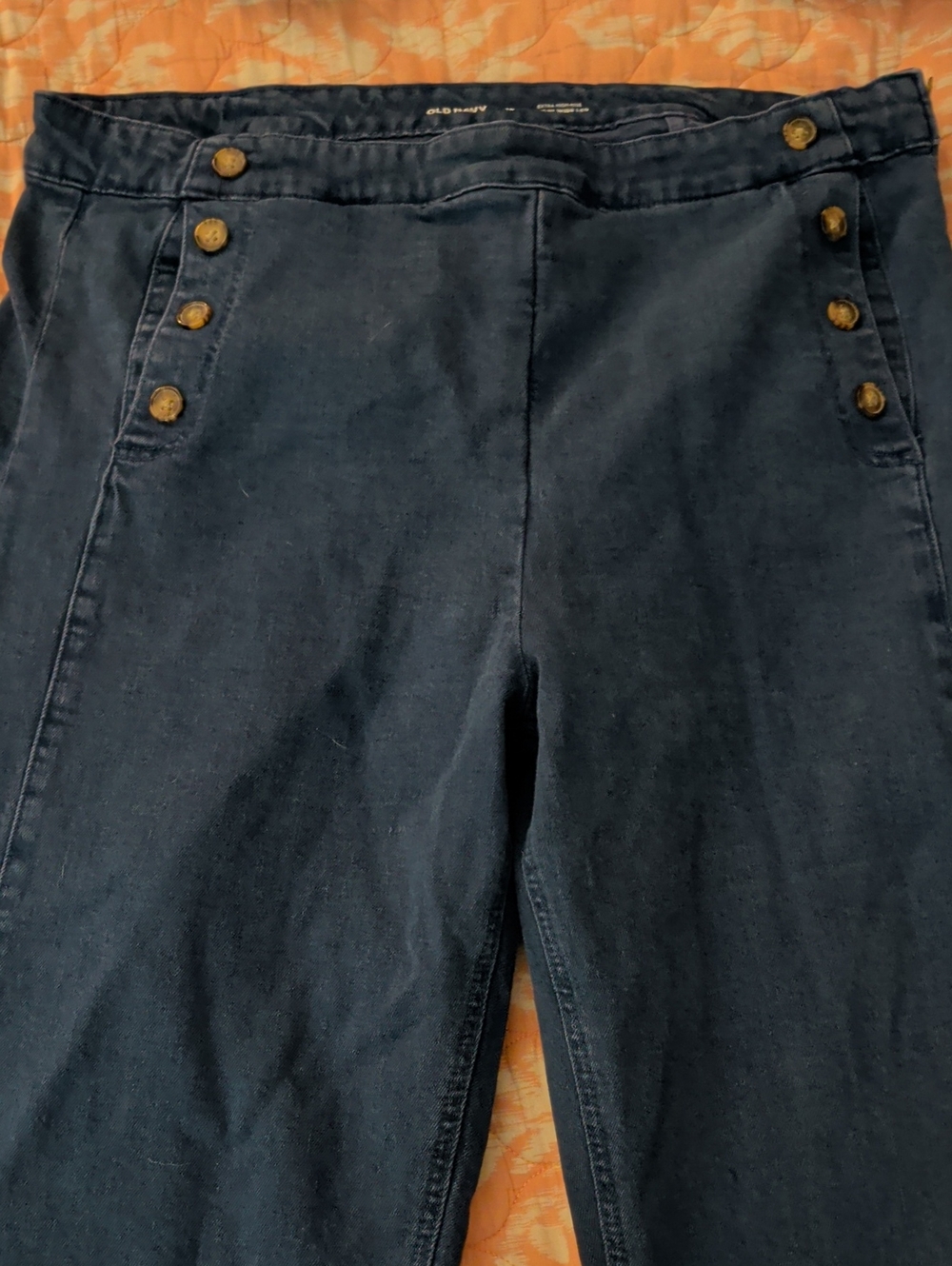 Old Navy High-Waist Sailor Button Jeggings